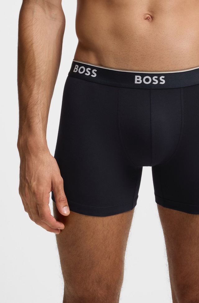 BOSS Boxer »Boxer 3 PACK« mit farblich passendem Webbund