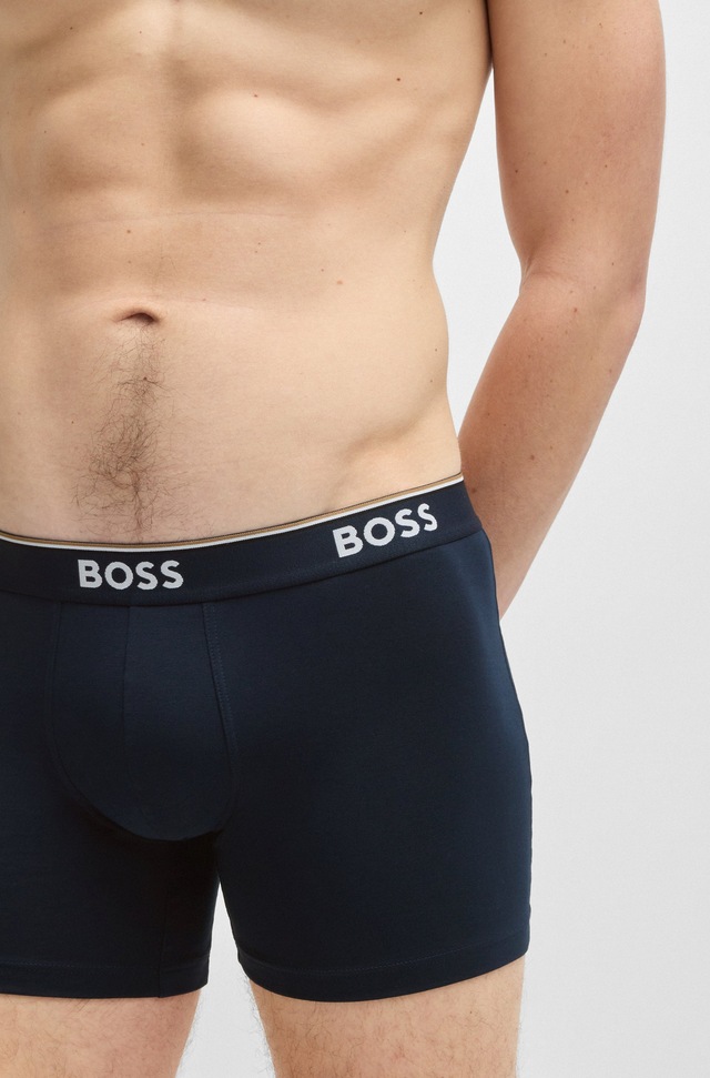 BOSS Boxer »Boxer 3 PACK« mit farblich passendem Webbund