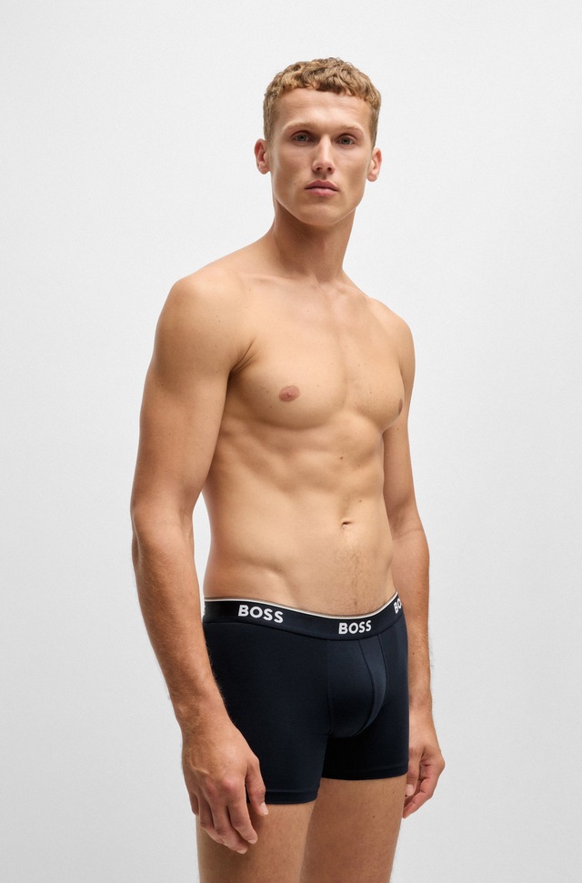 BOSS Boxer »Boxer 3 PACK« mit farblich passendem Webbund