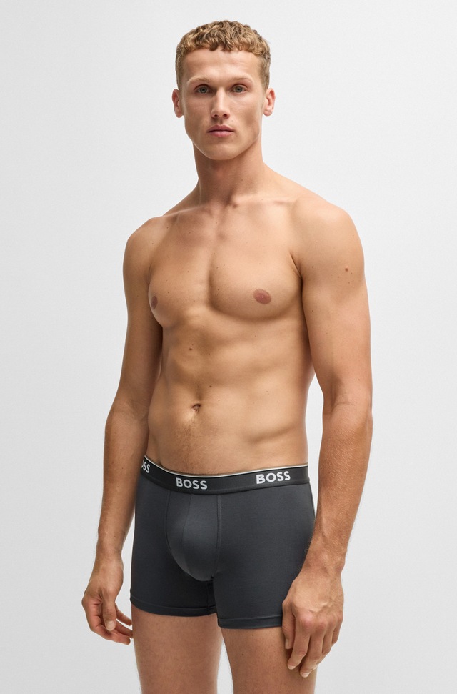 BOSS Boxer »Boxer 3 PACK« mit farblich passendem Webbund