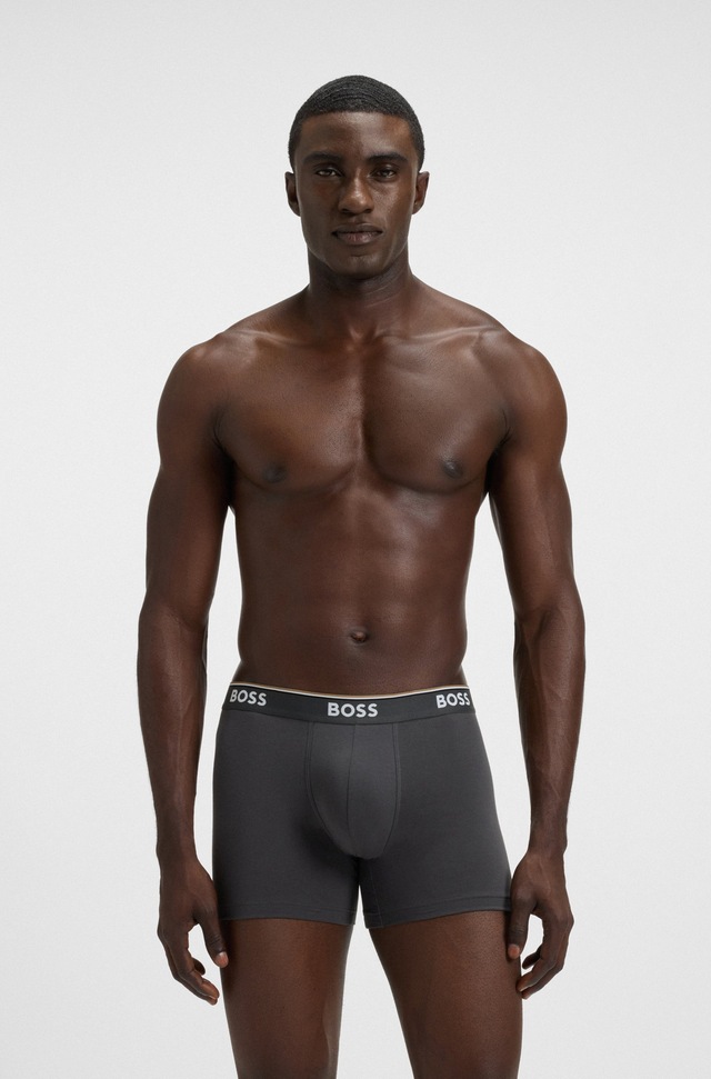BOSS Boxer »Boxer 3 PACK« mit farblich passendem Webbund