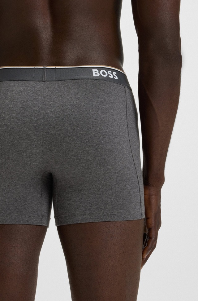 BOSS Boxer »Boxer 3 PACK« mit farblich passendem Webbund