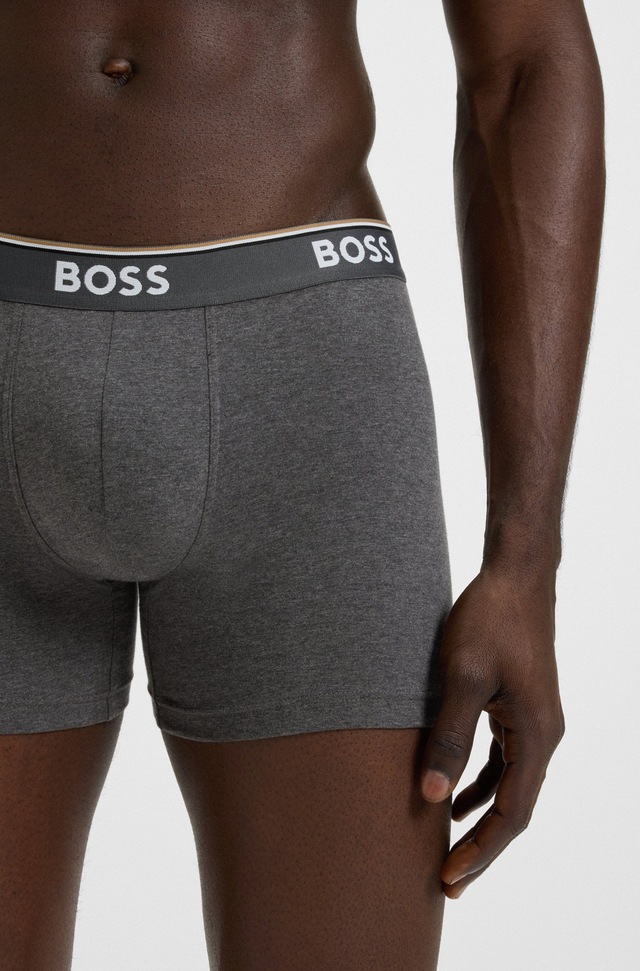 BOSS Boxer »Boxer 3 PACK« mit farblich passendem Webbund