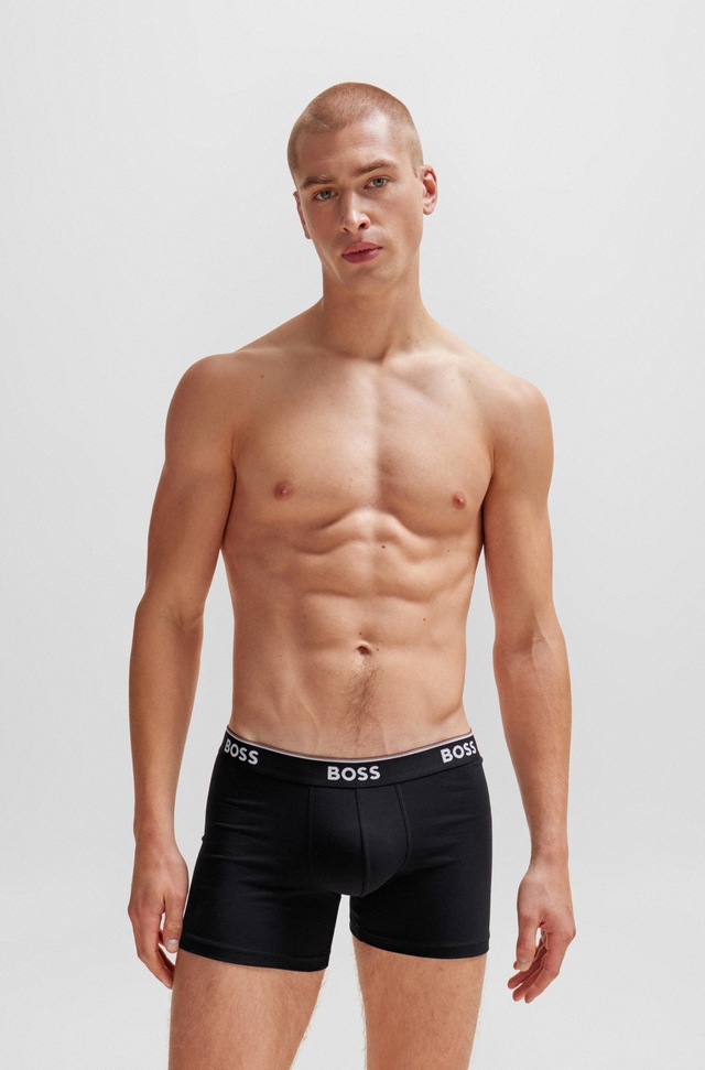 BOSS Boxer »Boxer 3 PACK« mit farblich passendem Webbund
