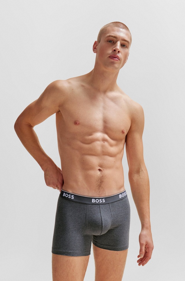 BOSS Boxer »Boxer 3 PACK« mit farblich passendem Webbund