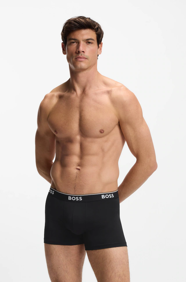 BOSS Boxer »Boxer 3 PACK« mit farblich passendem Webbund