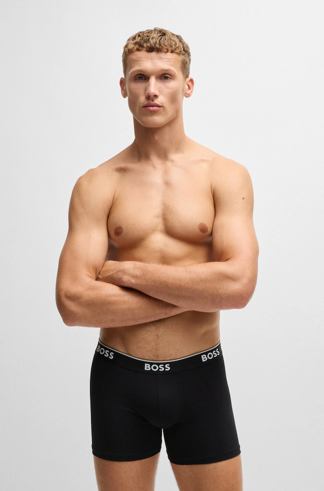 BOSS Boxer »Boxer 3 PACK« mit farblich passendem Webbund