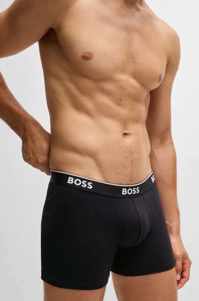 BOSS Boxer »Boxer 3 PACK« mit farblich passendem Webbund