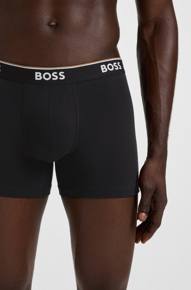 BOSS Boxer »Boxer 3 PACK« mit farblich passendem Webbund
