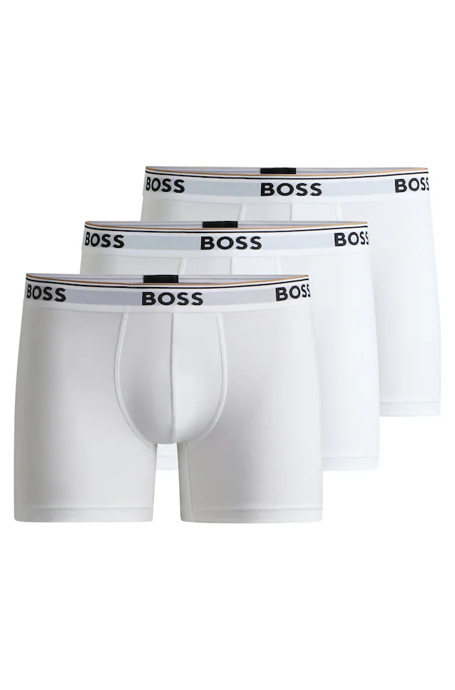 BOSS Boxer »Boxer 3 PACK« mit farblich passendem Webbund