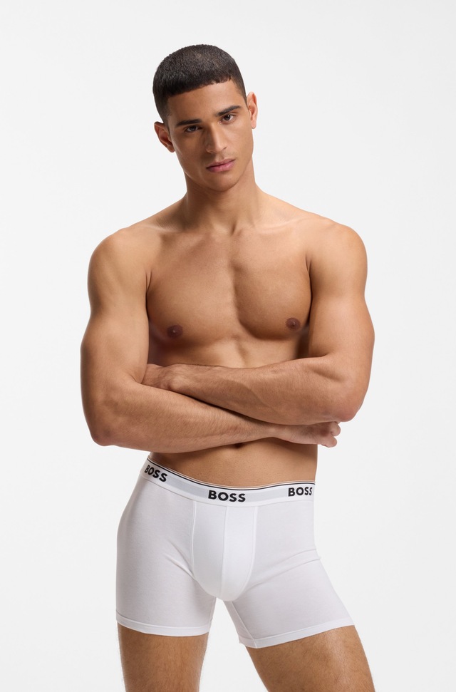 BOSS Boxer »Boxer 3 PACK« mit farblich passendem Webbund