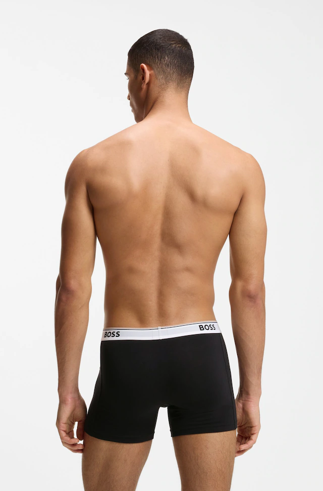 BOSS Boxer »Boxer 3 PACK« mit farblich passendem Webbund