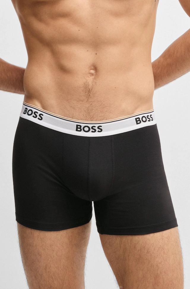 BOSS Boxer »Boxer 3 PACK« mit farblich passendem Webbund