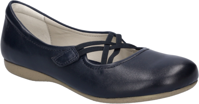 Josef Seibel Riemchenballerina »Fiona 39« Festtagsschuh, Slipper, Komfortschuh mit überkreuztem Gummizug