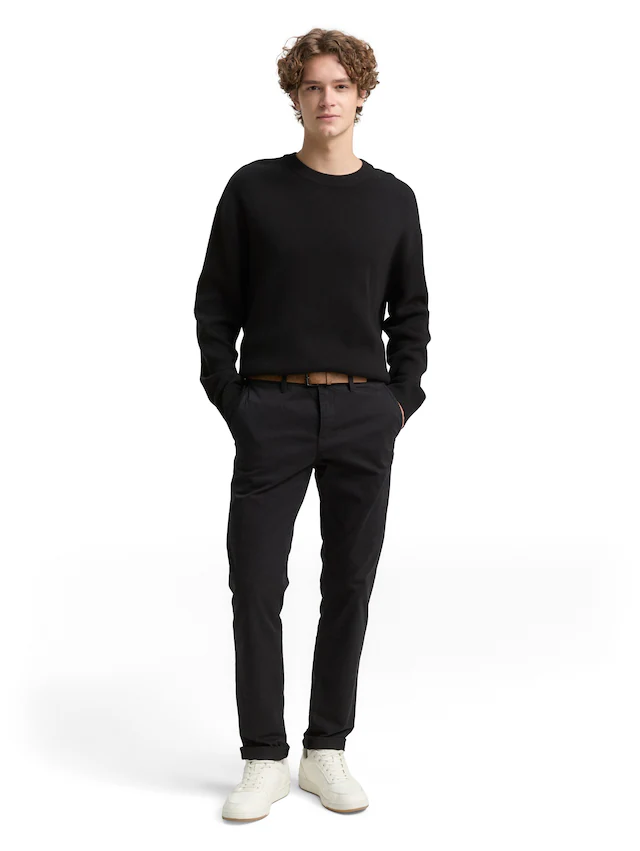 TOM TAILOR Denim Chinohose leicht vorgewaschen