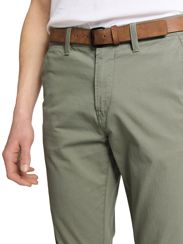 TOM TAILOR Denim Chinohose leicht vorgewaschen
