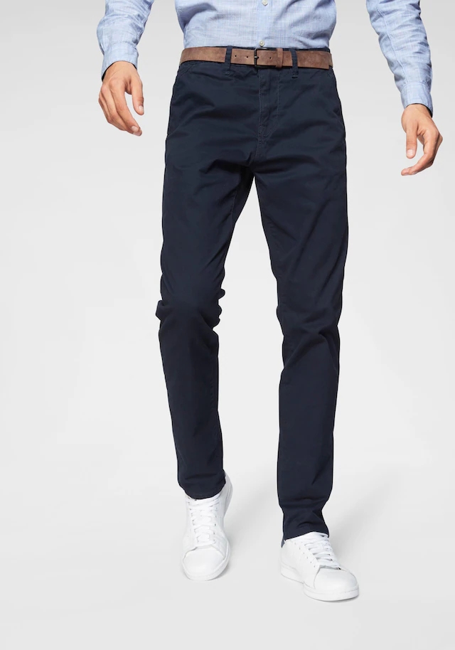 TOM TAILOR Denim Chinohose leicht vorgewaschen