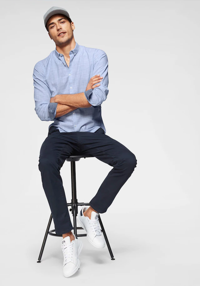 TOM TAILOR Denim Chinohose leicht vorgewaschen
