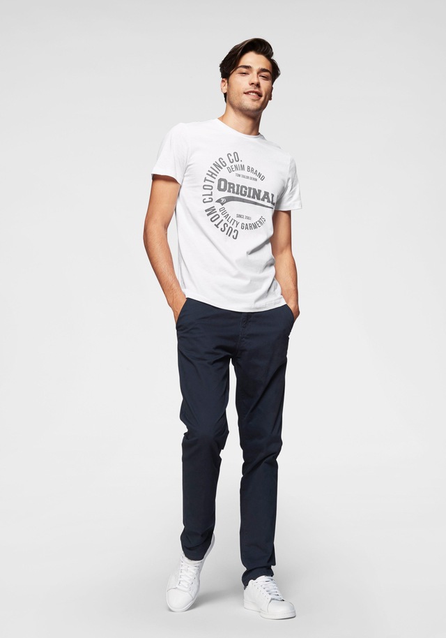 TOM TAILOR Denim Chinohose leicht vorgewaschen