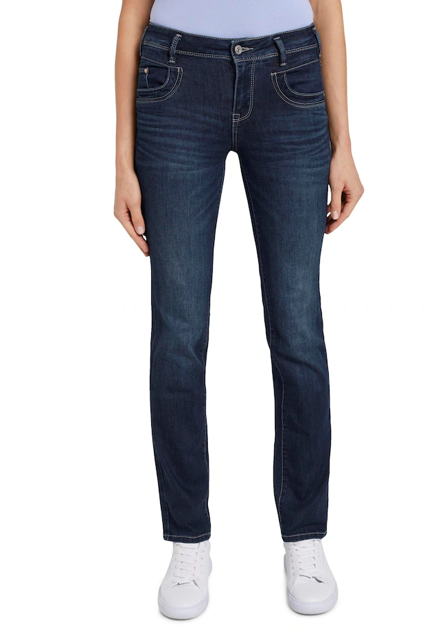 TOM TAILOR Gerade Jeans »Alexa Straight« mit Kontrastnähten