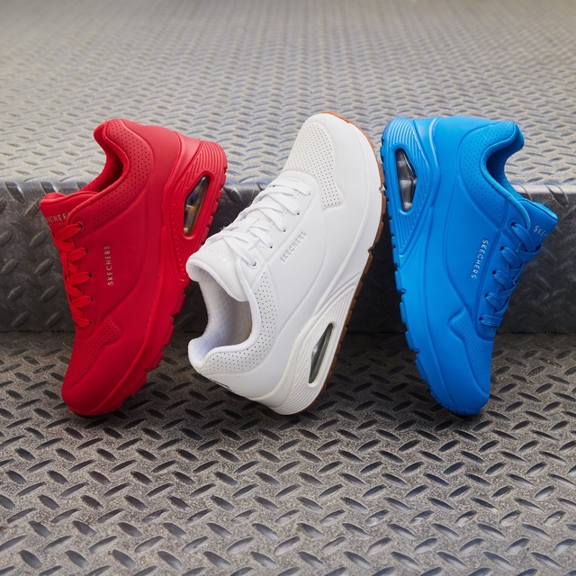 Skechers Sneaker »Street Uno - Stand on Air« Freizeitschuh, Halbschuh, Schnürschuh mit Memory Foam
