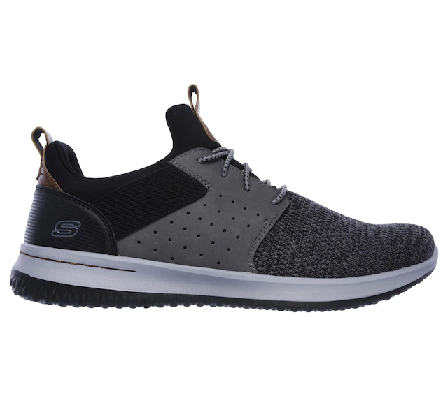 Skechers Slip-On Sneaker »Delson-Camben« Slipper, Freizeitschuh mit praktischem Gummizug