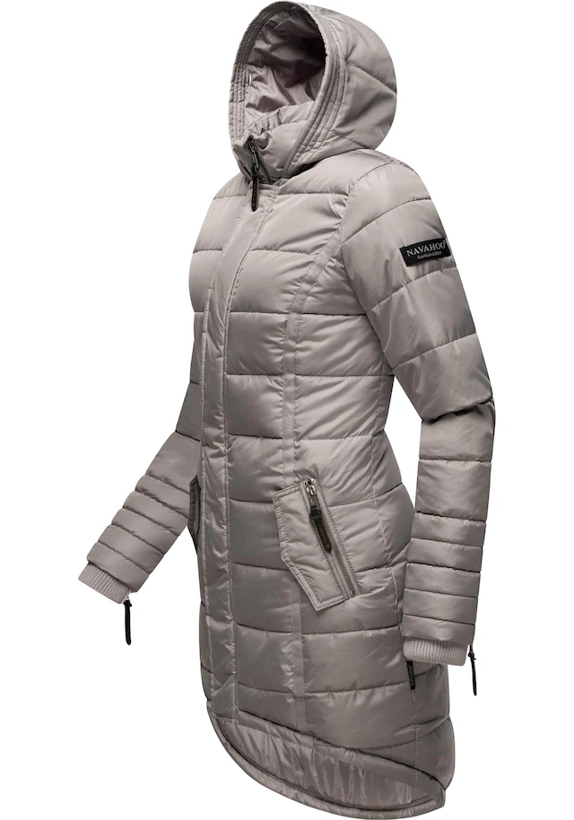 Navahoo Steppmantel »Papaya« hochwertiger Wintermantel m. edlem Fellimitat