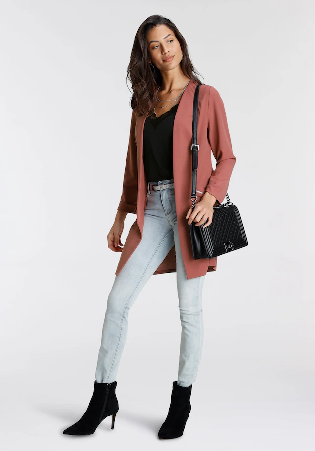 Laura Scott Longblazer mit Reißverschlüssen