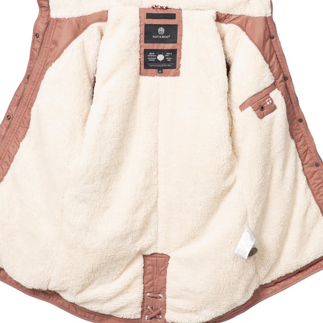 Navahoo Wintermantel »La Viva« hochwertiger Winterparka mit großem Kunstfell