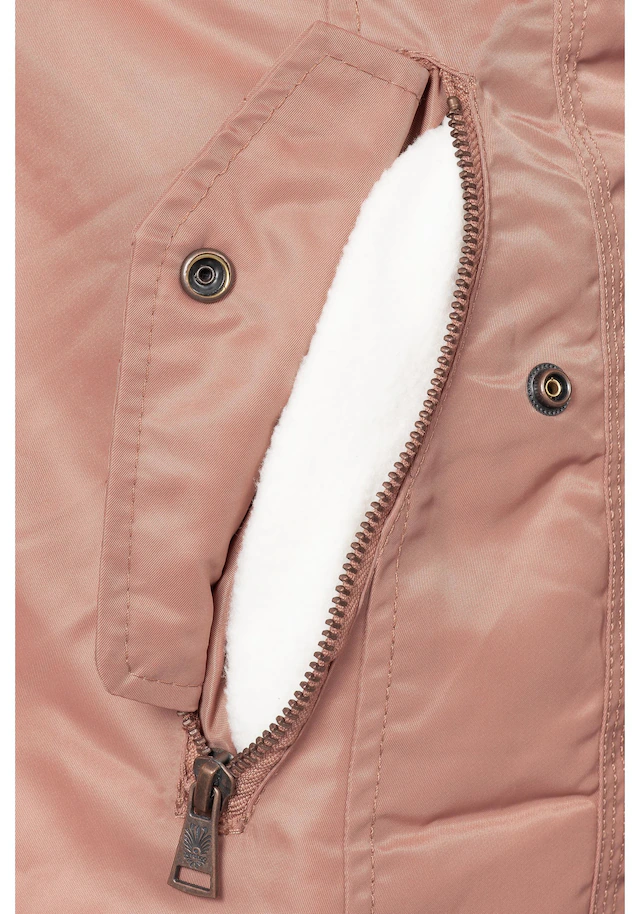 Navahoo Wintermantel »La Viva« hochwertiger Winterparka mit großem Kunstfell