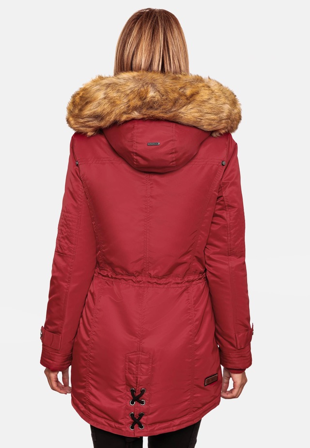Navahoo Wintermantel »La Viva« hochwertiger Winterparka mit großem Kunstfell