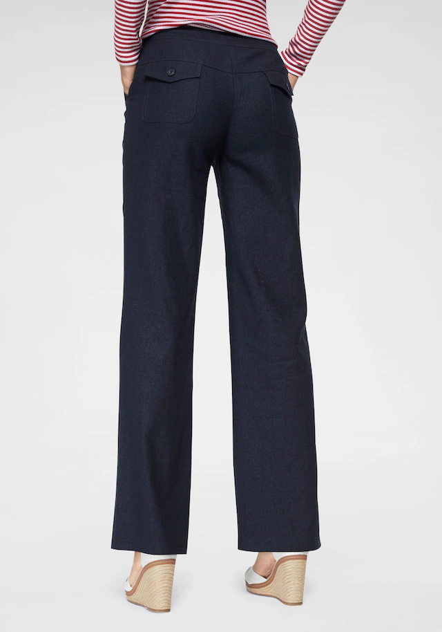Aniston CASUAL Leinenhose mit Bindeband