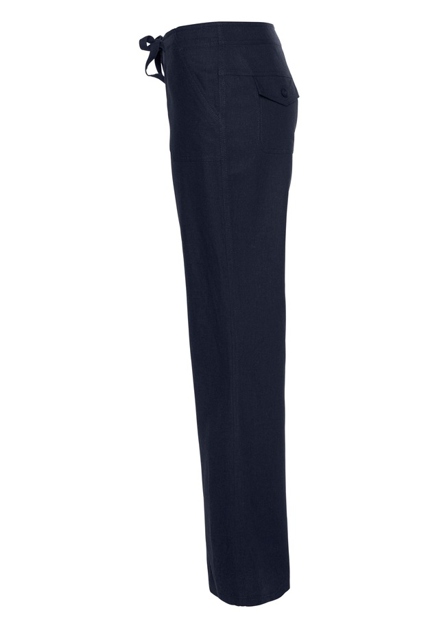 Aniston CASUAL Leinenhose mit Bindeband