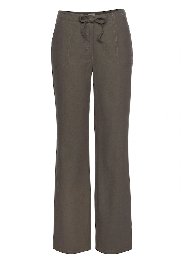 Aniston CASUAL Leinenhose mit Bindeband