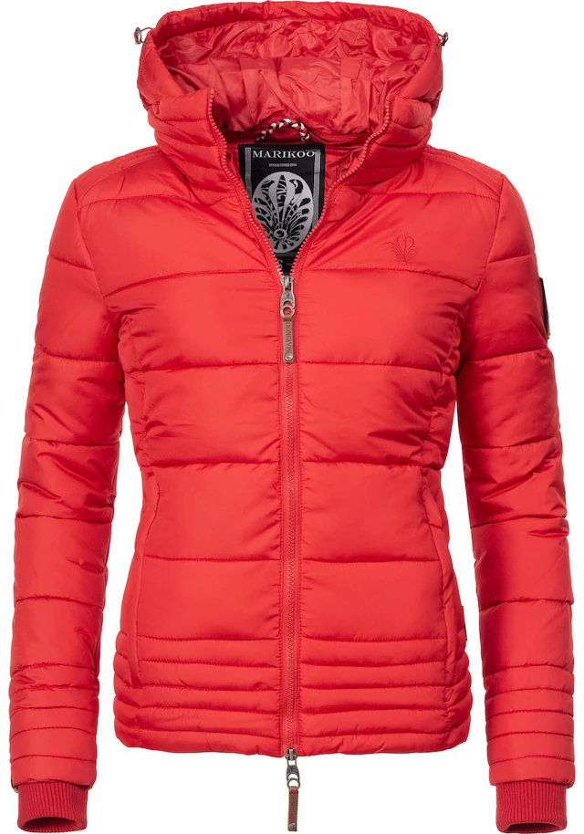 Marikoo Winterjacke »Sole« mit Kapuze modisch taillierte Damen Steppjacke für den Winter
