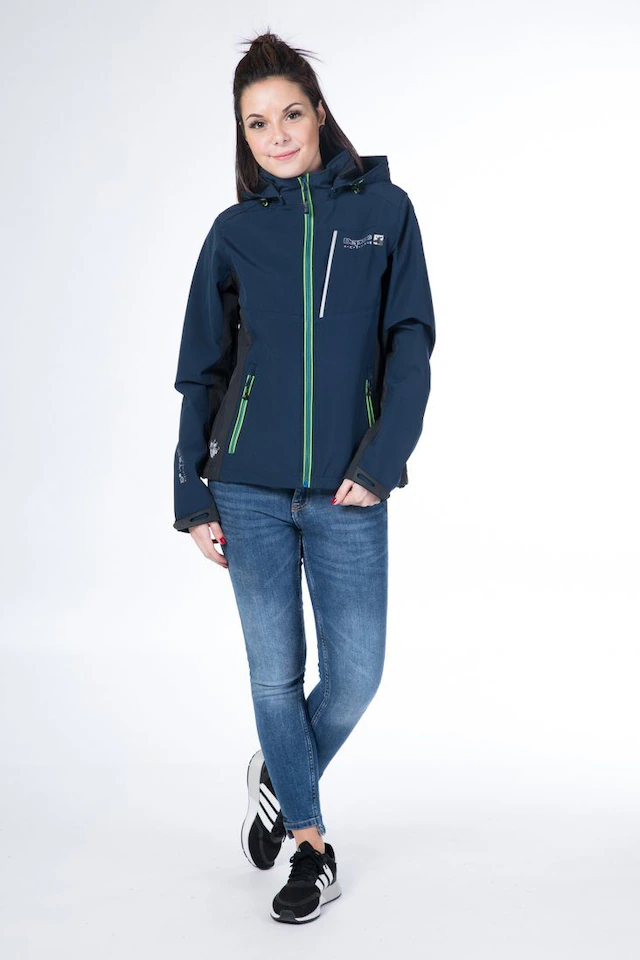 DEPROC Active Softshelljacke »NUNAVUT WOMEN« mit Kapuze auch in Großen Größen erhältlich