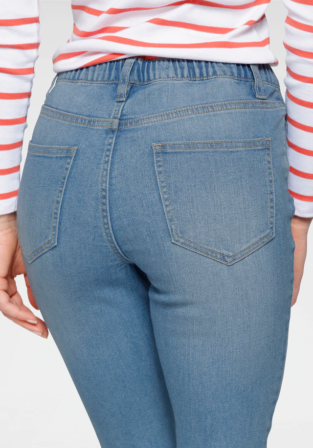 Flashlights Jeansjeggings Packung, 2er-Pack, enge Passform, Röhrenjeans, Used-Look-Waschung, hohe Leibhöhe