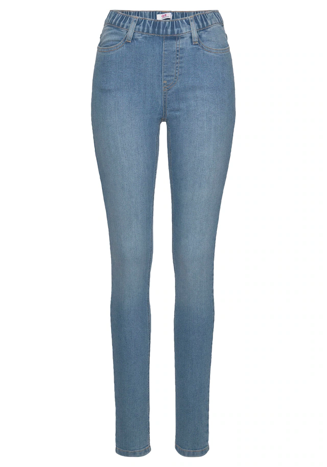 Flashlights Jeansjeggings Packung, 2er-Pack, enge Passform, Röhrenjeans, Used-Look-Waschung, hohe Leibhöhe