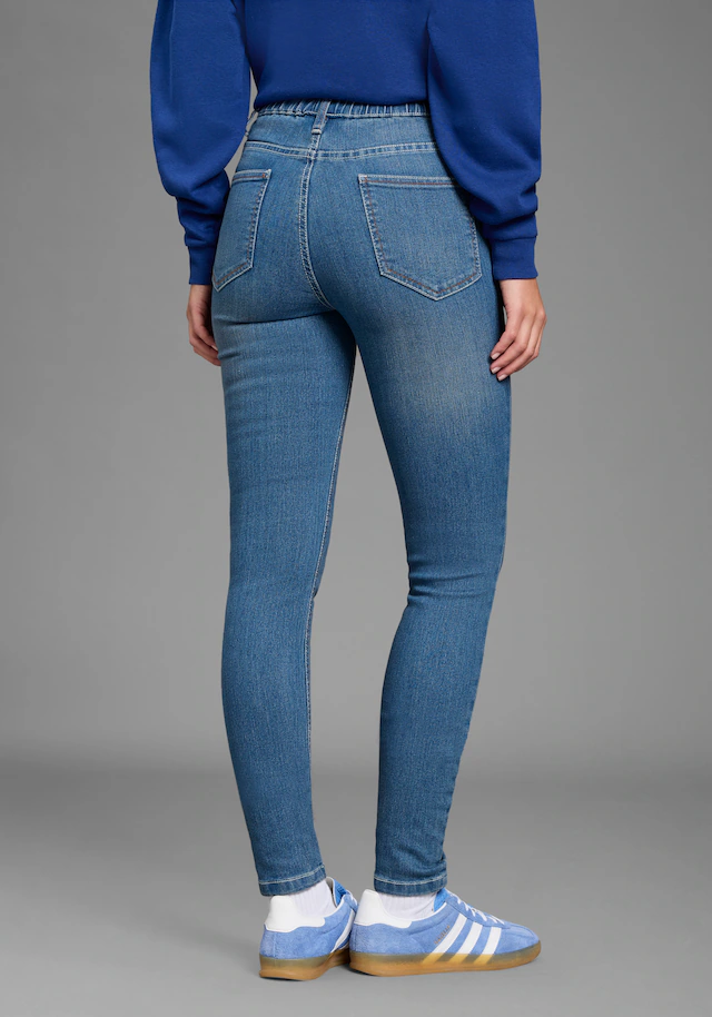 Flashlights Jeansjeggings Packung, 2er-Pack, enge Passform, Röhrenjeans, Used-Look-Waschung, hohe Leibhöhe