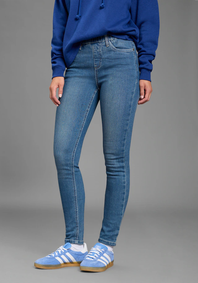 Flashlights Jeansjeggings Packung, 2er-Pack, enge Passform, Röhrenjeans, Used-Look-Waschung, hohe Leibhöhe