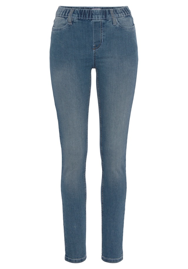 Flashlights Jeansjeggings Packung, 2er-Pack, enge Passform, Röhrenjeans, Used-Look-Waschung, hohe Leibhöhe