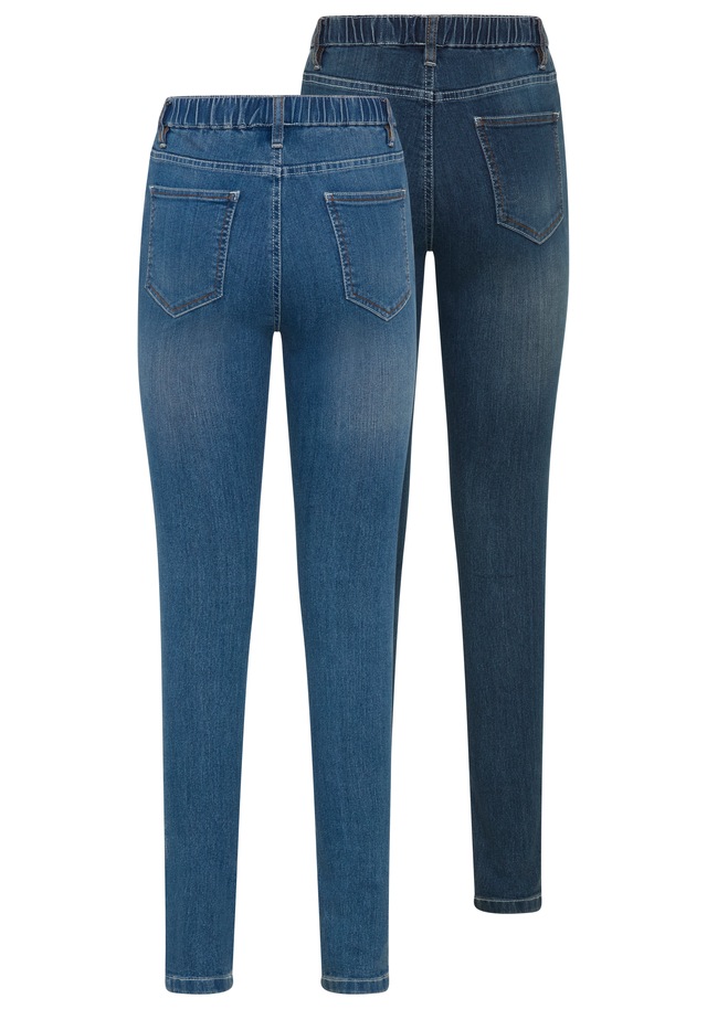 Flashlights Jeansjeggings Packung, 2er-Pack, enge Passform, Röhrenjeans, Used-Look-Waschung, hohe Leibhöhe