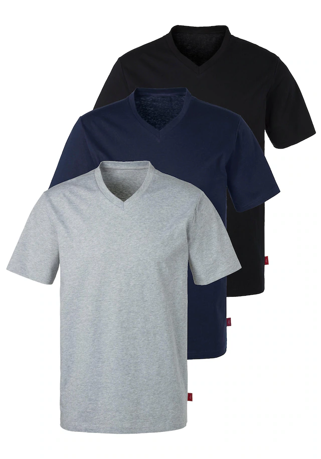 s.Oliver T-Shirt 3er-Pack, in uni