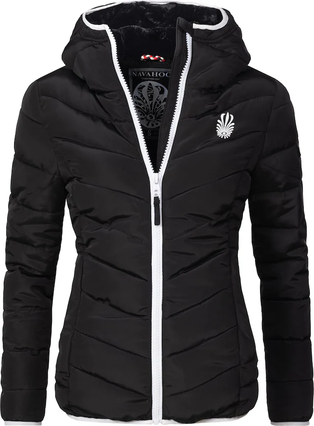Navahoo Steppjacke »Elva« mit Kapuze stylische Damen Winterjacke mit Kapuze