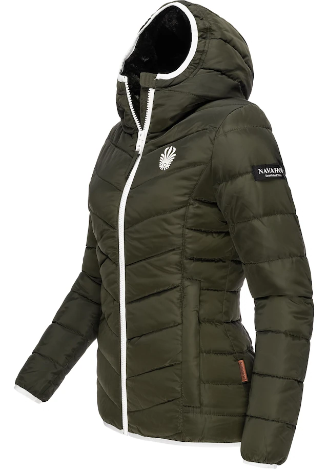 Navahoo Steppjacke »Elva« mit Kapuze stylische Damen Winterjacke mit Kapuze