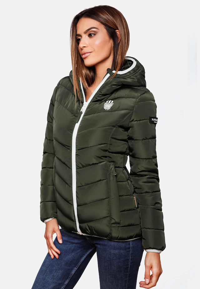 Navahoo Steppjacke »Elva« mit Kapuze stylische Damen Winterjacke mit Kapuze