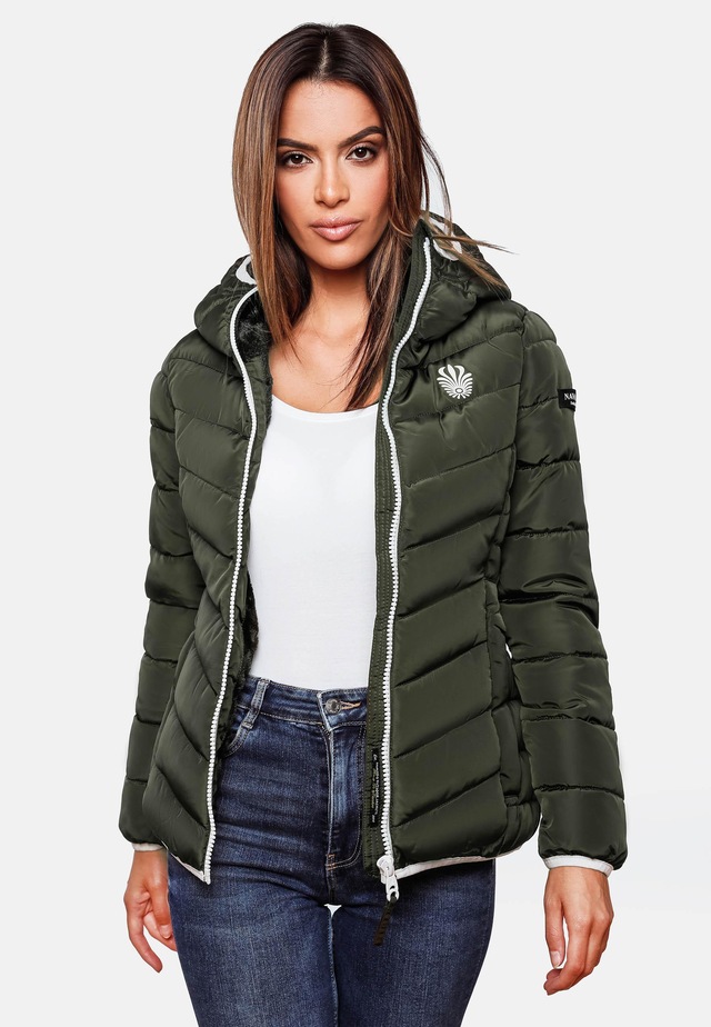 Navahoo Steppjacke »Elva« mit Kapuze stylische Damen Winterjacke mit Kapuze