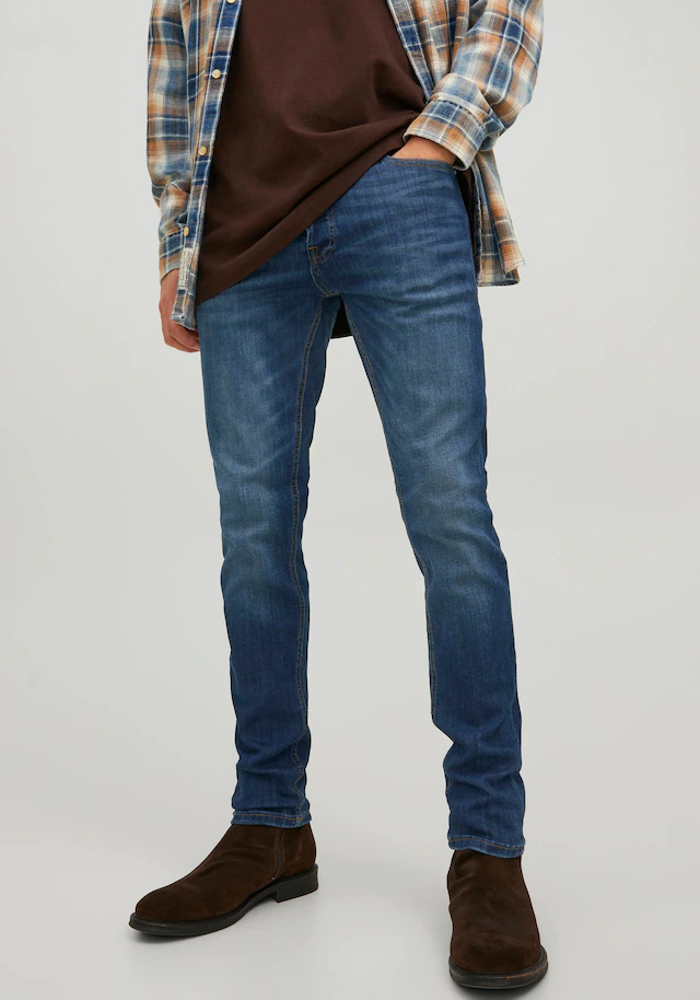Jack & Jones Slim-fit-Jeans »JJIGLENN Slim-Fit mit Stretch und praktischer 5-Pocket-Form« Baumwollmischung, slim fit