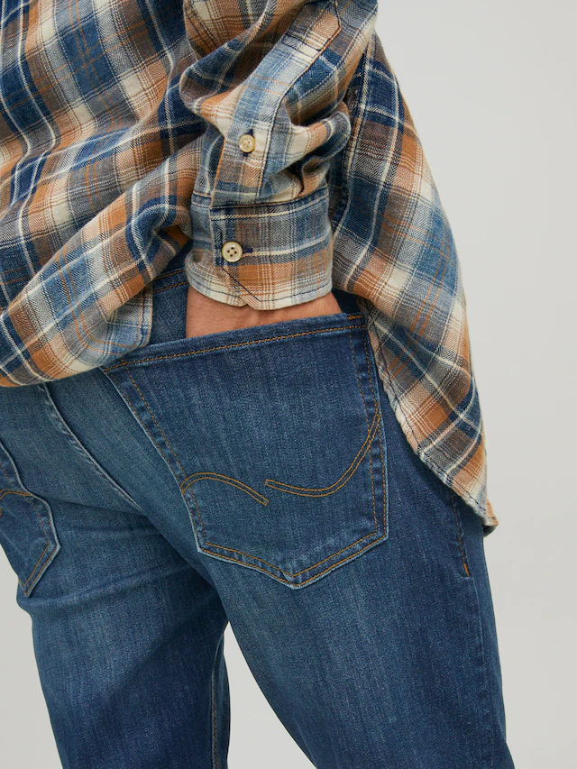 Jack & Jones Slim-fit-Jeans »JJIGLENN Slim-Fit mit Stretch und praktischer 5-Pocket-Form« Baumwollmischung, slim fit