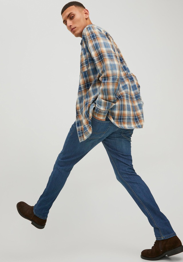 Jack & Jones Slim-fit-Jeans »JJIGLENN Slim-Fit mit Stretch und praktischer 5-Pocket-Form« Baumwollmischung, slim fit